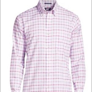Land’s Ends Men's Big and Tall No Iron Supima Oxford Dress Shirt
